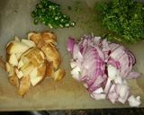 A picture of step 1 of Aloo poha.
