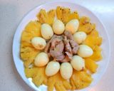 Hình bước làm 1 của món Thịt heo, trứng cuốc xào thơm