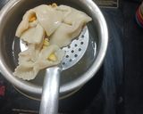 A picture of step 3 of Indo mexican farfalle pasta soup.