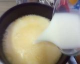 A picture of step 6 of Greek pan cake with honey.