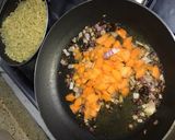 A picture of step 4 of Timeless chicken noodles and sausage dinner.