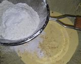 Foto del paso 1 de la receta: Torta invertida de durazno espolvoreada con cacao
