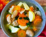 Foto langkah ke 5 dari resep Sup Kulit Ayam Tofu.