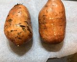 Une image de l'étape 2 de Patate douce garnie.