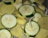 Une image de l'étape 1 de Gratin courgettes / pomme de terre.