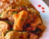 Foto del paso 12 de la receta: Pollo con hongos al ostión