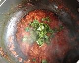 A picture of step 8 of Palak kofta curry.