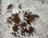 A picture of step 3 of Masala Namakpara and chocolate and custard flavoured Shakkarpara.
