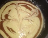 A picture of step 8 of Zebra cake.