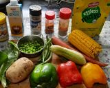 A picture of step 1 of Russian salad.