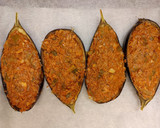 Foto del paso 10 de la receta: Berenjenas al pesto de albahaca, rellenas de atún con tomate