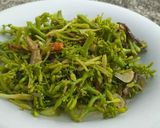 Foto langkah ke 4 dari resep Tumis bunga pepaya (tidak pait).