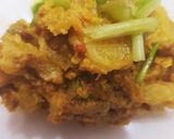 A picture of step 3 of Raw banana veg.