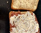 A picture of step 1 of My So Tasty Cheese,Avocdo & Corned Beef Sandwich. 😋.