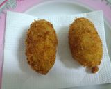 รูปขั้นตอนการทำที่ 9 ของ โคโรเกะหมูสับ+เบคอน
