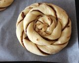 Mogyorókrémes csavart csiga recept fázis 3 fotója