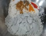 A picture of step 1 of Jowar and Methi Paratha.