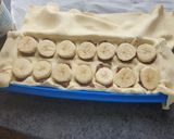 A picture of step 6 of Banana and Nutella Tear and Share Puff Pastries.