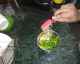 A picture of step 2 of Kairi Mint Jaggery Chutney.