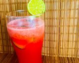 A picture of step 5 of Colourful and Powerful Detox-Watermelon🍉Cucumber🥒Lemon🍋 (Quick 5 Minutes).