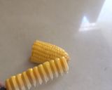 A picture of step 1 of Masala corn fries.
