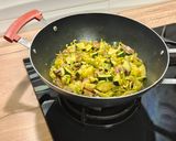 Foto del paso 8 de la receta Fideuà al curry de verduras con champiñón