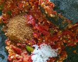 Foto langkah ke 3 dari resep Gammi (Sambal) Ikan Belanak Dan Tempe Goreng.