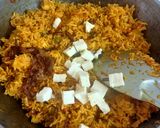 A picture of step 2 of Paneer Biryani.