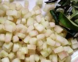 A picture of step 1 of Watermelon rind subji.