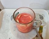 A picture of step 4 of Sagodana with Rose syrup and banana 🍌 🍌 🍝.