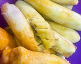 A picture of step 1 of Plantain fritters.