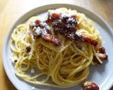 A picture of step 7 of Traditional Cream Free Carbonara.
