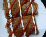 A picture of step 10 of Water chestnut and buckwheat flour Spring Roll.