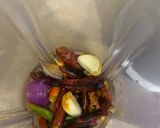 A picture of step 4 of Malaysian curry (Lemak) made with coconut milk.