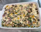 Une image de l'étape 21 de Flan aux champignons, magret de canard et courgette.