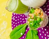 A picture of step 4 of Masala buttermilk (Spinach,Coriander and mint).