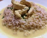 Une image de l'étape 6 de Poulet au lait de coco, riz complet de camargue.