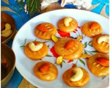 A picture of step 7 of Instant Kesar Peda.