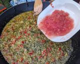 A picture of step 4 of Paella Loredana.