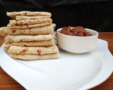 A picture of step 11 of Garlic Soft Layered Chapati.