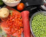 A picture of step 1 of One pot pav bhaji.