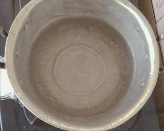 Cendol sagu warna - Step 3