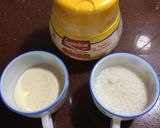 A picture of step 1 of Suji Ras Malai.