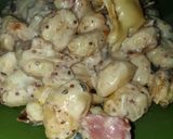 Une image de l'étape 9 de Gratin de Gnocchis au bacon et moutarde à l ancienne.