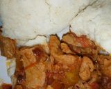 A picture of step 6 of Sossi Soya Chunks.