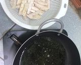 Hình bước làm 1 của món Khoai môn chiên nước mắm