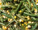 A picture of step 1 of Tomatoes, Corn, and Green Beans.