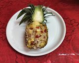 A picture of step 4 of Pineapple Cherry Pulao.