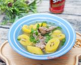 Hình bước làm 7 của món Canh Chuối sáp Sườn heo