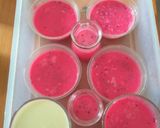 Foto langkah ke 5 dari resep Puding Vla Susu Buah Naga.